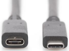 usb extension cable - Laidas Assmann USB Type-C, juoda, 1.5 m - 2 nuotrauka