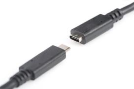 usb extension cable - Laidas Assmann USB Type-C, juoda, 1.5 m - 4 nuotrauka