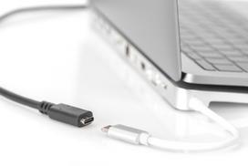 usb extension cable - Laidas Assmann USB Type-C, juoda, 1.5 m - 6 nuotrauka