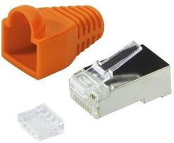 rj45 kistukai - LogiLink RJ-45 CAT.6 Orange - 1 nuotrauka