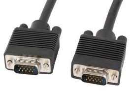 d sub kabelis - Lanberg Cable VGA / VGA 5m Black - 1 nuotrauka