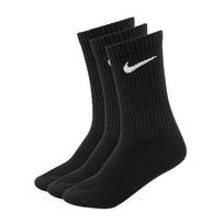 Nike Everyday Lightweight Crew 3Pak SX7676-010 kojinės sportui (48189) (Juoda spalva, 34 - 38 dydis)