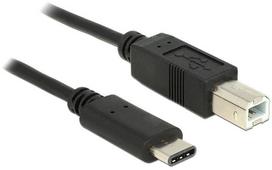 usb type b c cable - Delock Cable USB Type-C 2.0 / USB 2.0 Type-B 2m - 1 nuotrauka