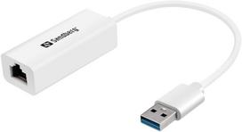 usb network adapter - Sandberg USB3.0 Gigabit Network Adapter White - 1 nuotrauka