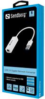 usb network adapter - Sandberg USB3.0 Gigabit Network Adapter White - 2 nuotrauka