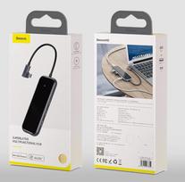 rj45 baseus usb - Stotelė jungčių USB3.0.HDMI.RJ45.USB-C - 2 nuotrauka