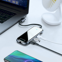 rj45 baseus usb - Stotelė jungčių USB3.0.HDMI.RJ45.USB-C - 3 nuotrauka