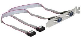 Delock Slot Bracket 2 x Serial DB9 0.40m
