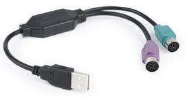 adapteris usb ps 2 - Gembird Cable PS/2  x2 / USB 0.3m - 2 nuotrauka