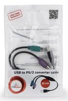adapteris usb ps 2 - Gembird Cable PS/2  x2 / USB 0.3m - 4 nuotrauka