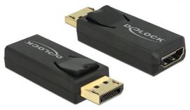 display port laidas - Delock Adapter Display port 1.2 to HDMI Black - 1 nuotrauka