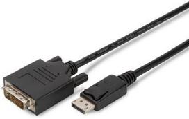 dvi cable - Assmann Adapter Cable Displayport / DVI-D Black 1m - 1 nuotrauka