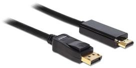 hdmi to displayport kabelis - Delock Cable Displayport to HDMI 2m Black - 1 nuotrauka