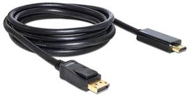 hdmi to displayport kabelis - Delock Cable Displayport to HDMI 2m Black - 2 nuotrauka