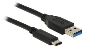 laidas usb a usb c 1m - Delock Cable USB to USB Black 1m - 2 nuotrauka