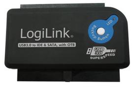 sata ide usb - LogiLink Adapter USB 3.0 / SATA Black - 1 nuotrauka