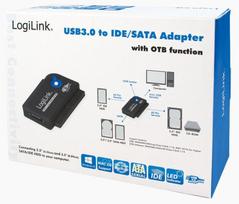 sata ide usb - LogiLink Adapter USB 3.0 / SATA Black - 3 nuotrauka