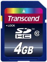 c10 sd - Transcend SDHC 4GB Class 10 TS4GSDHC10 - 2 nuotrauka