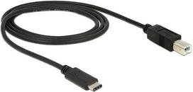 usb type b c cable - Delock Cable USB Type-C 2.0 / USB 2.0 Type-B 1m - 2 nuotrauka