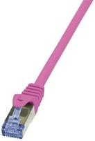 6 pin kabelis - LogiLink CAT 6 S/FTP Cable Pink 7.5m - 1 nuotrauka
