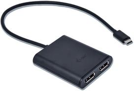 display port laidas - i-Tec Adapter USB-C 3.1 to 2 x DisplayPort - 2 nuotrauka