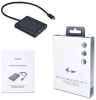 display port laidas - i-Tec Adapter USB-C 3.1 to 2 x DisplayPort - 4 nuotrauka