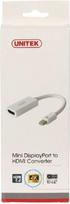 display port laidas - Unitek Adapter Mini Display Port / HDMI White 0.2m - 3 nuotrauka