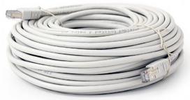 cat6 - Gembird CAT 6 FTP Patch Cable 30 m Gray - 1 nuotrauka