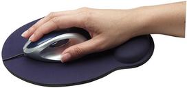 mouse pad gel - Manhattan Ergonomic Gel Mouse Pad Blue - 2 nuotrauka