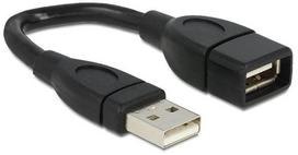 usb extension cable - Delock Cable USB / USB Black 0.15 m - 2 nuotrauka