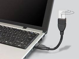 usb extension cable - Delock Cable USB / USB Black 0.15 m - 3 nuotrauka