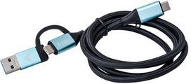 usb type b c cable - i-Tec USB Type-C To USB Type-C Blue 1m - 1 nuotrauka