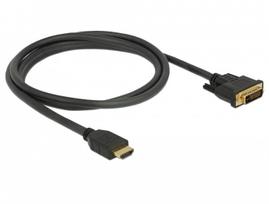 adapteris dvi to hdmi - Delock 85653 HDMI to DVI 24+1 Bi-Direction Black 1.5m - 3 nuotrauka