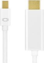 hdmi kabelis baltas - LogiLink Mini DisplayPort to HDMI Cable White 1m - 2 nuotrauka