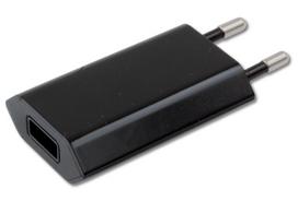 usb 5v 1a adapteris - Techly Slim USB Charger 5V/1A Black - 1 nuotrauka