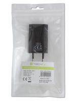 usb 5v 1a adapteris - Techly Slim USB Charger 5V/1A Black - 4 nuotrauka