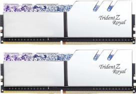 G.SKILL F4-3200C16D-32GTRS G.Skill Trident Z Royal DDR4 32GB (2x16GB) 3200MHz CL16 1.35V XMP 2.0 Silver