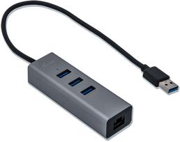 lan sakotuvas -  I-TEC USB 3.0 Metal HUB 3 Port Giga Lan - 2 nuotrauka