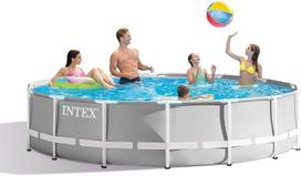 baseinas 305 76 - Intex Prism Frame Premium 26702NP, pilkas, 3050x760 mm, 4485 l - 2 nuotrauka