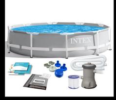 baseinas 305 76 - Intex Prism Frame Premium 26702NP, pilkas, 3050x760 mm, 4485 l - 5 nuotrauka