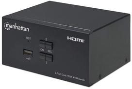 monitoriaus laidas - KVM komutatorius Manhattan Dual-Monitor HDMI, 600 g - 3 nuotrauka