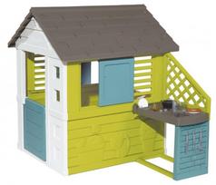 smoby namelis - Žaidimų namelis Smoby Pretty Playhouse With Kitchen 810722 - 1 nuotrauka
