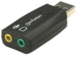 garso plokste usb - MANHATTAN Hi-Speed 3D Sound Adapter 5.1 USB - 1 nuotrauka