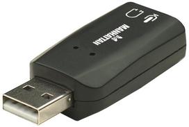 garso plokste usb - MANHATTAN Hi-Speed 3D Sound Adapter 5.1 USB - 2 nuotrauka