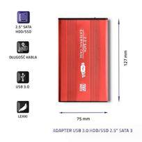 ssd external hard drive -  Qoltec External Hard Drive Case, 2.5" - 5 nuotrauka