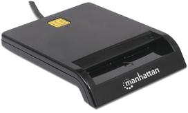 smart card skaitytuvas - Manhattan 102049 išmanusis kortelių skaitytuvas Vidaus USB USB 2.0 Juoda - 3 nuotrauka