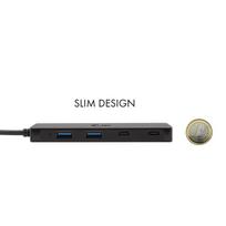 usb c ilgintuvas - I-TEC USB-C Metal HUB 2xUSB 3.0 2xUSB-C | C31HUBMETAL2A2C - 4 nuotrauka