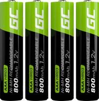 ikraunamos baterijos aaa - Green Cell GR04, AAA, 800 mAh, 4 vnt. - 2 nuotrauka