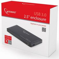 hdd 2 5 korpusas - Gembird 2.5" HDD External Enclosure w/ USB 3.0 Black - 3 nuotrauka