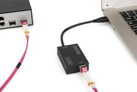 network adapter - ASSMANN ELECTRONIC Digitus USB 3.0 Gigabit SFP Black DN-3026 - 3 nuotrauka